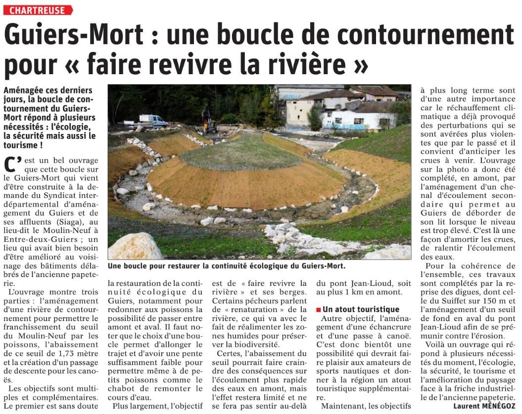 Boucle de contournement sur le Guiers Mort
